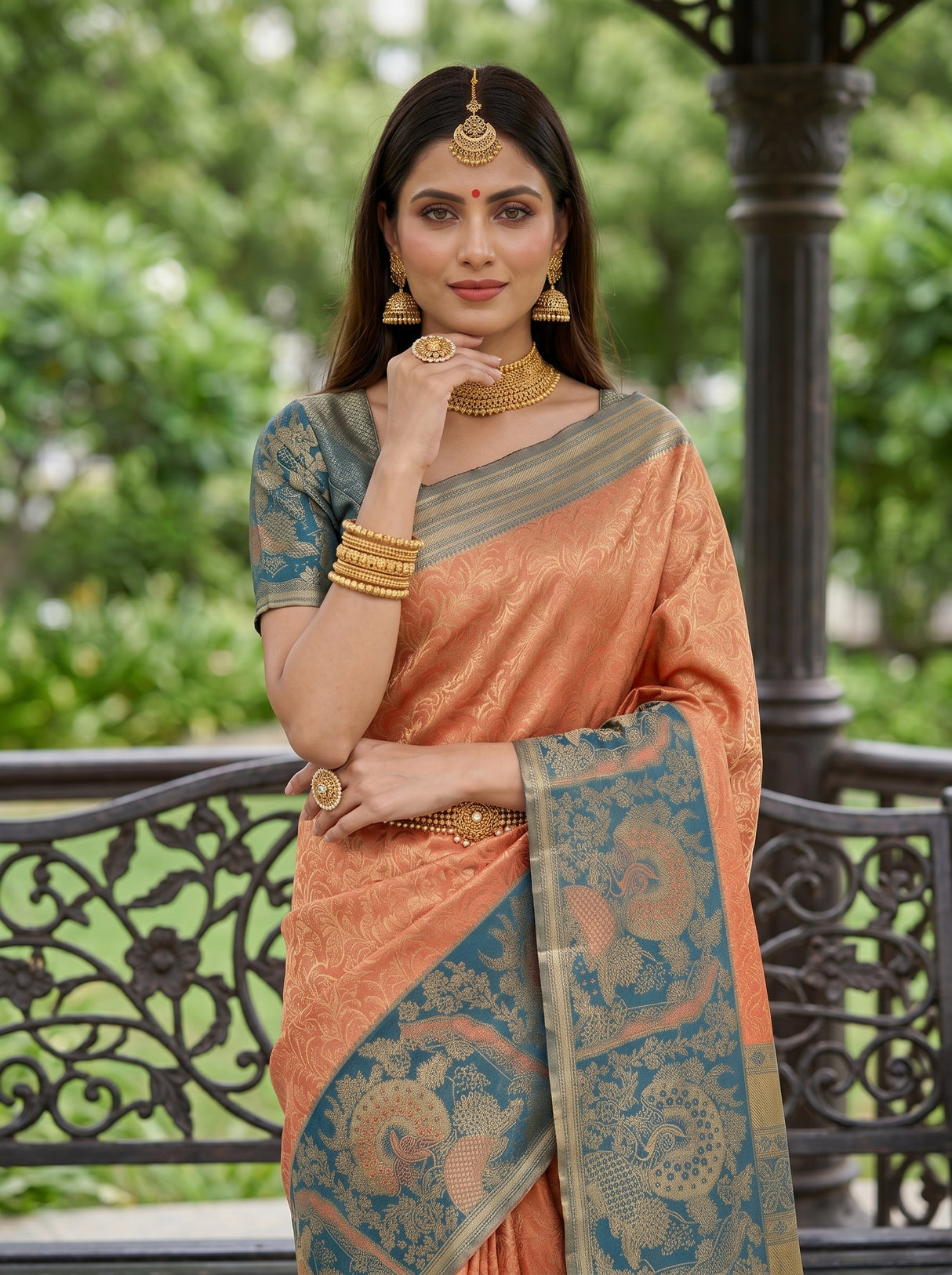 MIMOSA Saree Saree — pose 10 styling detail