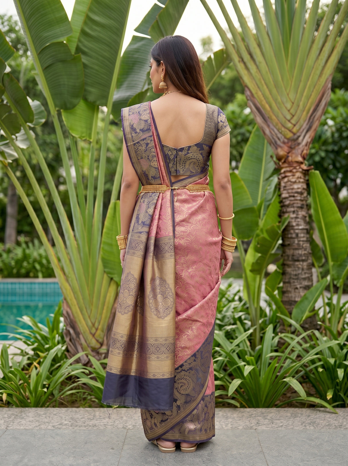 MIMOSA Saree Saree — pose 2 styling detail
