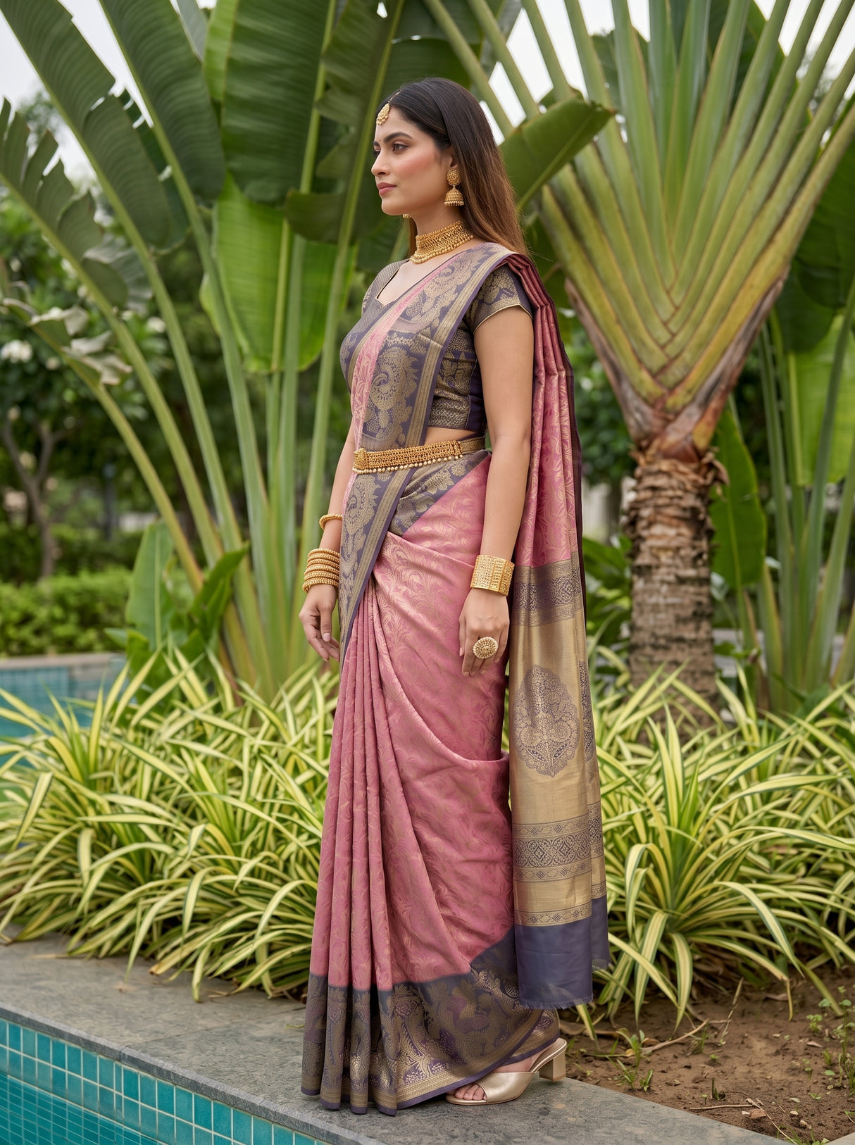 MIMOSA Saree Saree — pose 3 styling detail