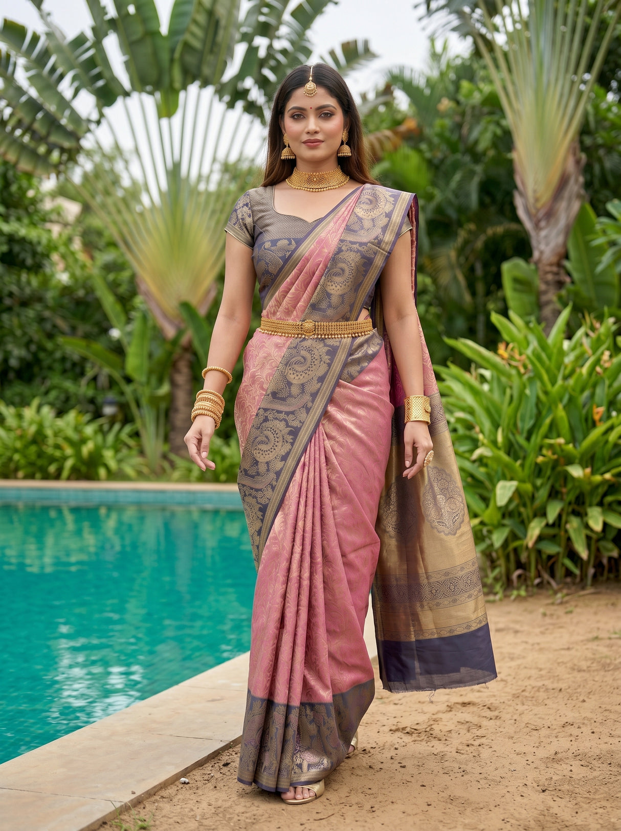MIMOSA Saree Saree — pose 6 styling detail