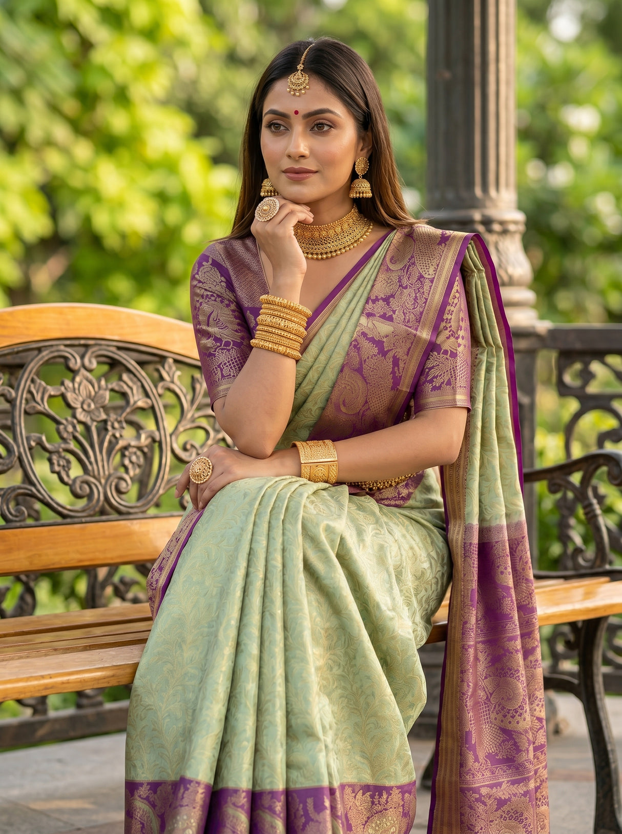 MIMOSA Saree Saree — pose 10 styling detail