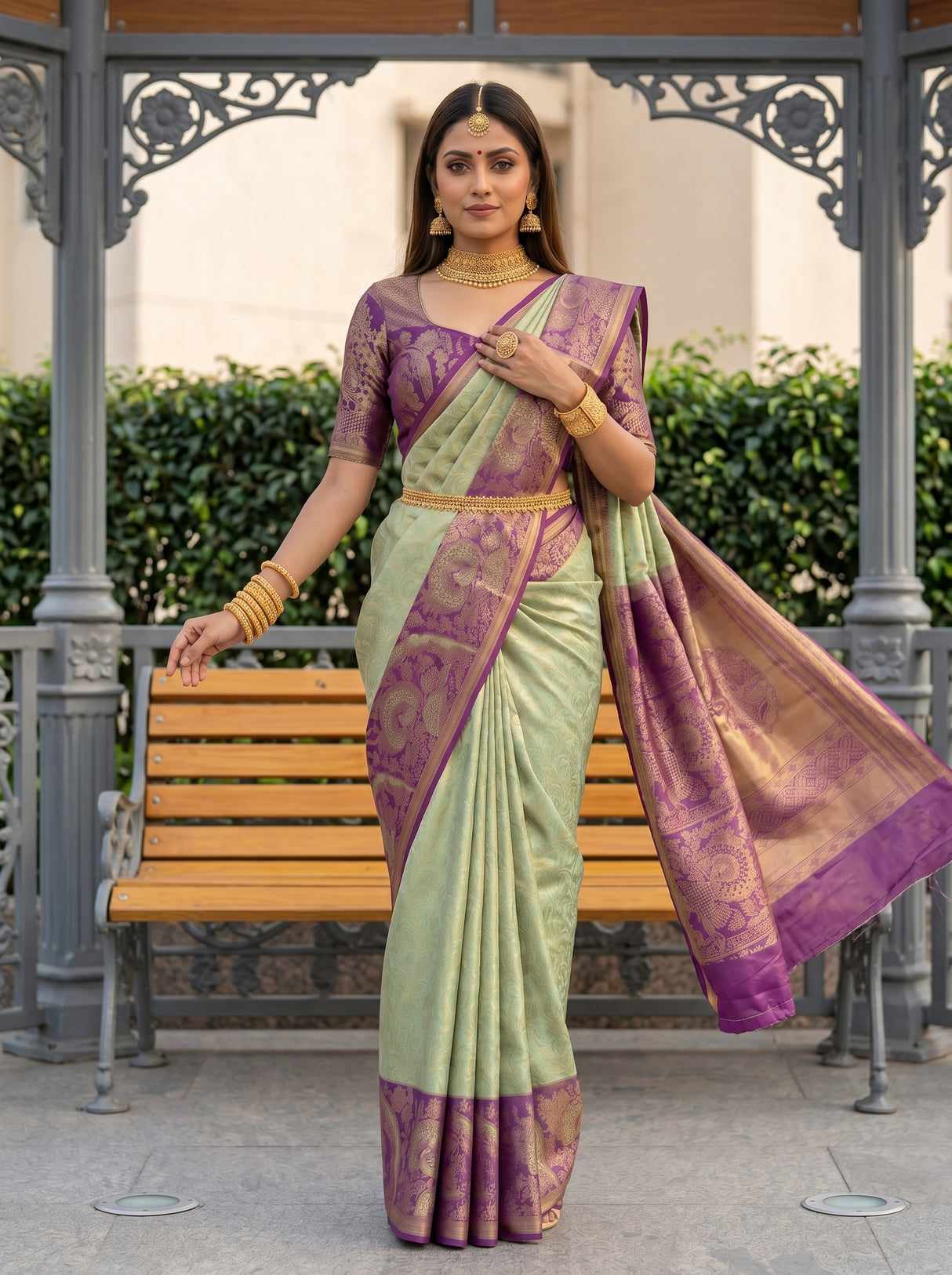 MIMOSA Saree Saree — pose 9 styling detail