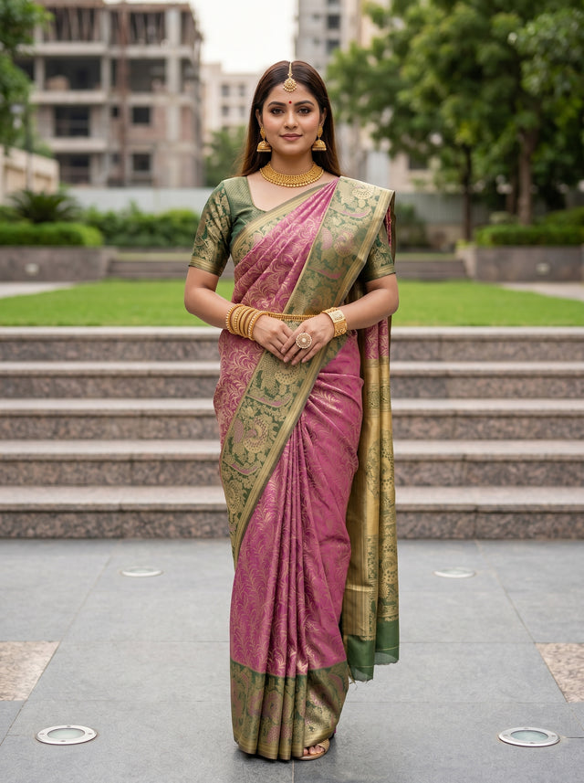MIMOSA Saree Saree — front view on mannequin