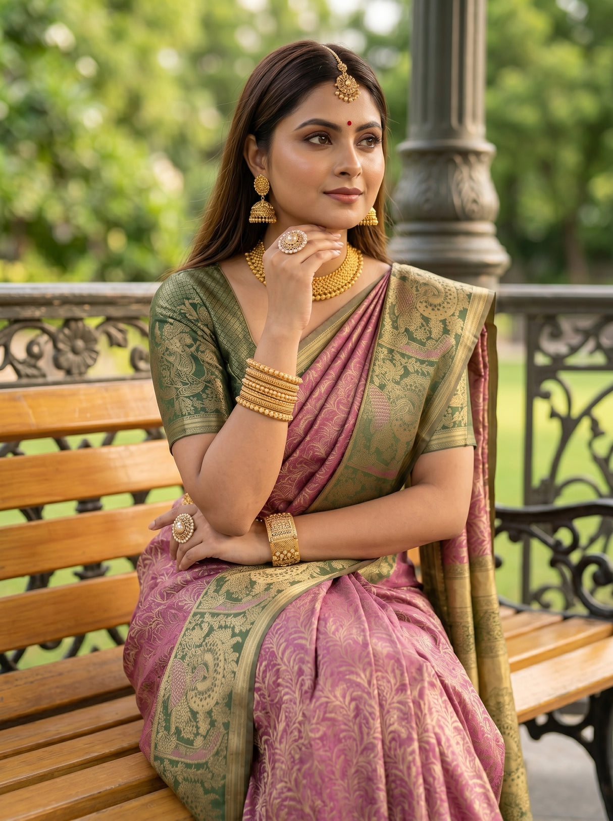 MIMOSA Saree Saree — pose 10 styling detail