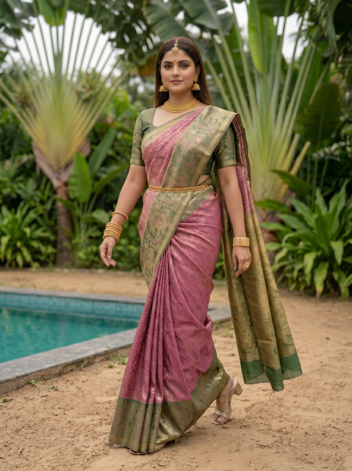 MIMOSA Saree Saree — pose 6 styling detail