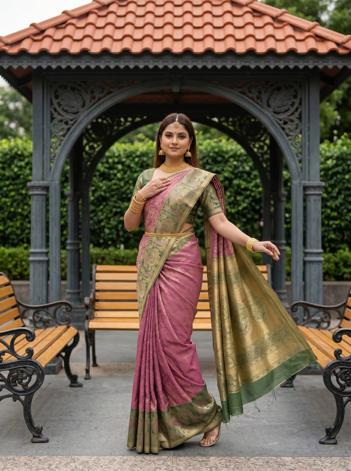 MIMOSA Saree Saree — pose 9 styling detail