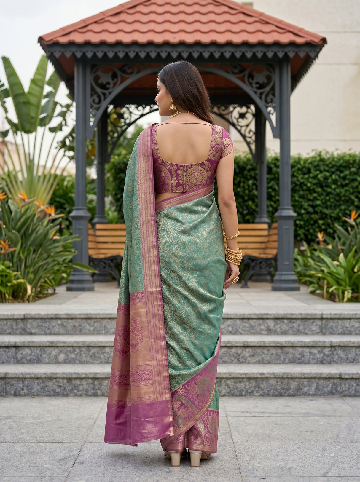 MIMOSA Saree Saree — pose 2 styling detail