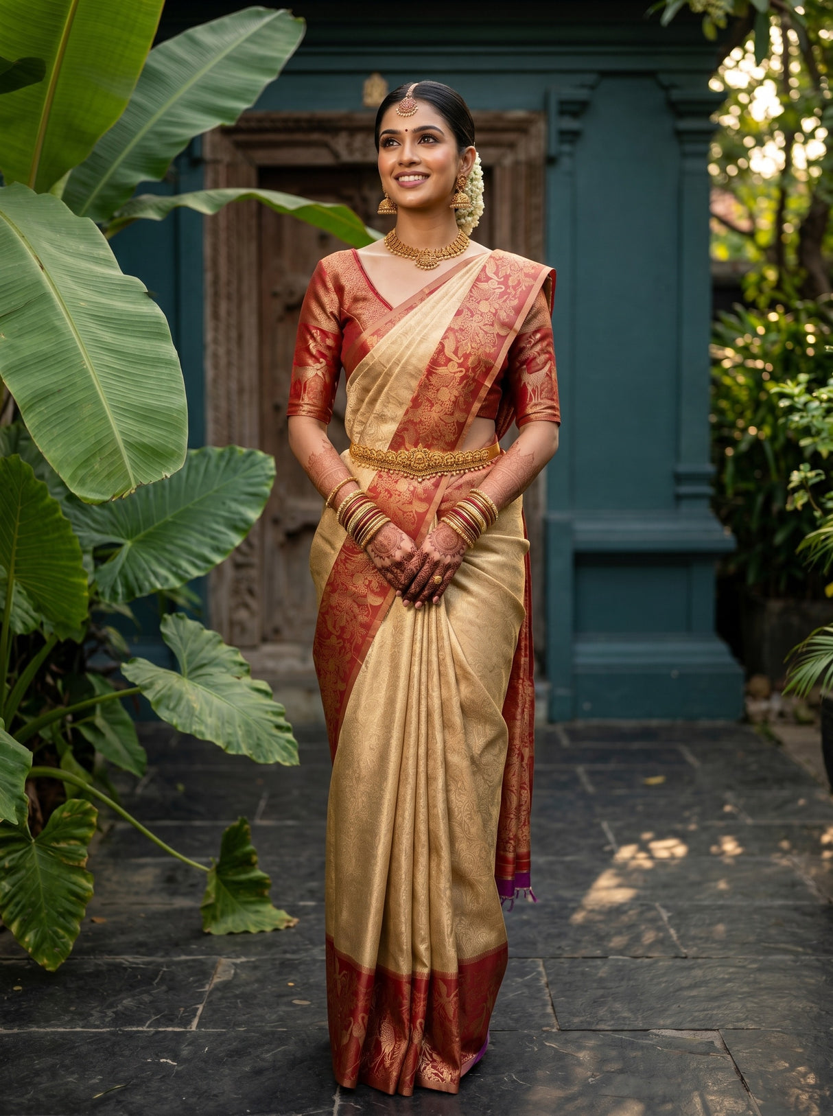 MIMOSA Saree Saree — front view on mannequin
