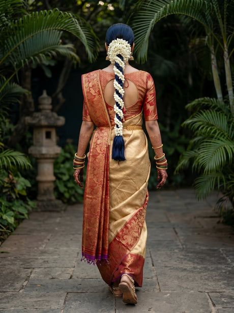 MIMOSA Saree Saree — pose 2 styling detail