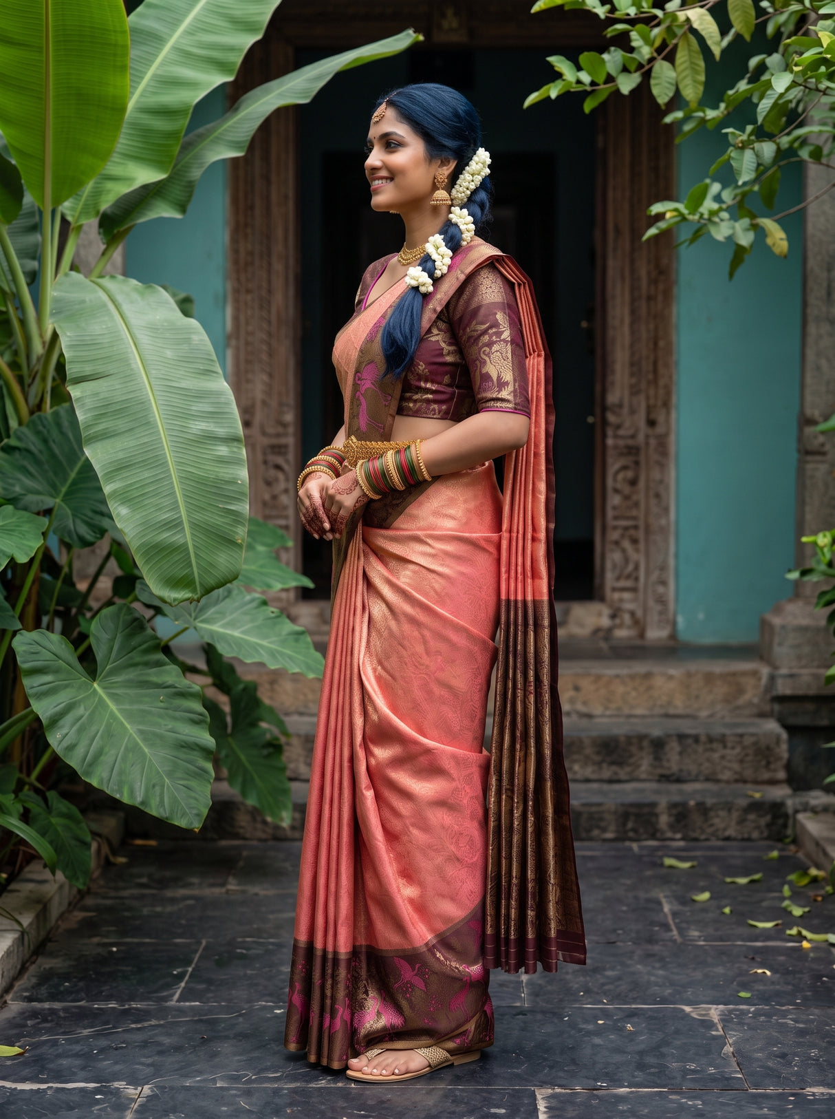 MIMOSA Saree Saree — pose 3 styling detail
