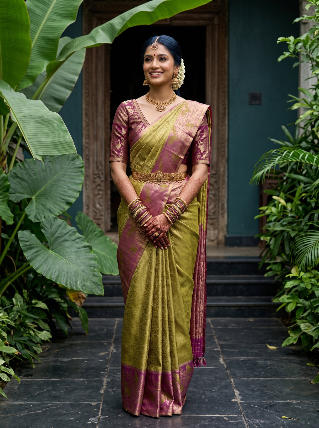 MIMOSA Saree Saree — front view on mannequin