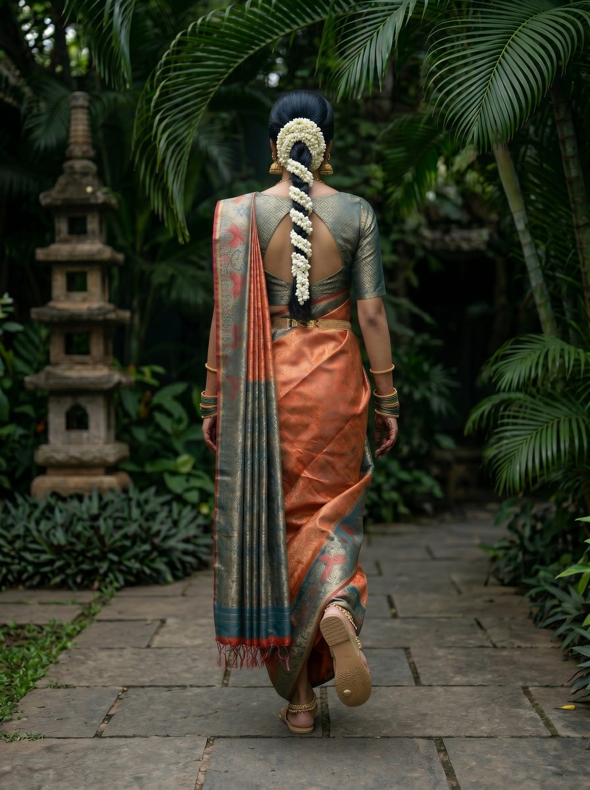 MIMOSA Saree Saree — pose 2 styling detail