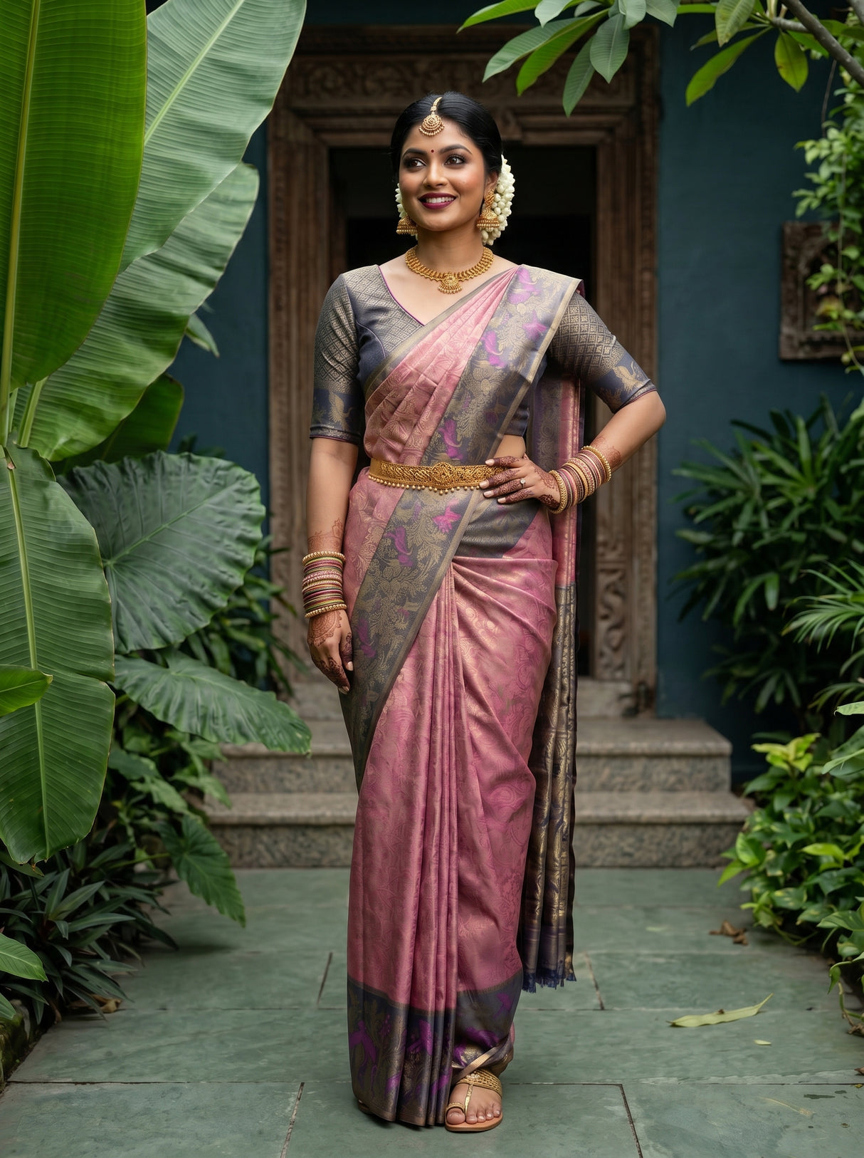 MIMOSA Saree Saree — pose 4 styling detail