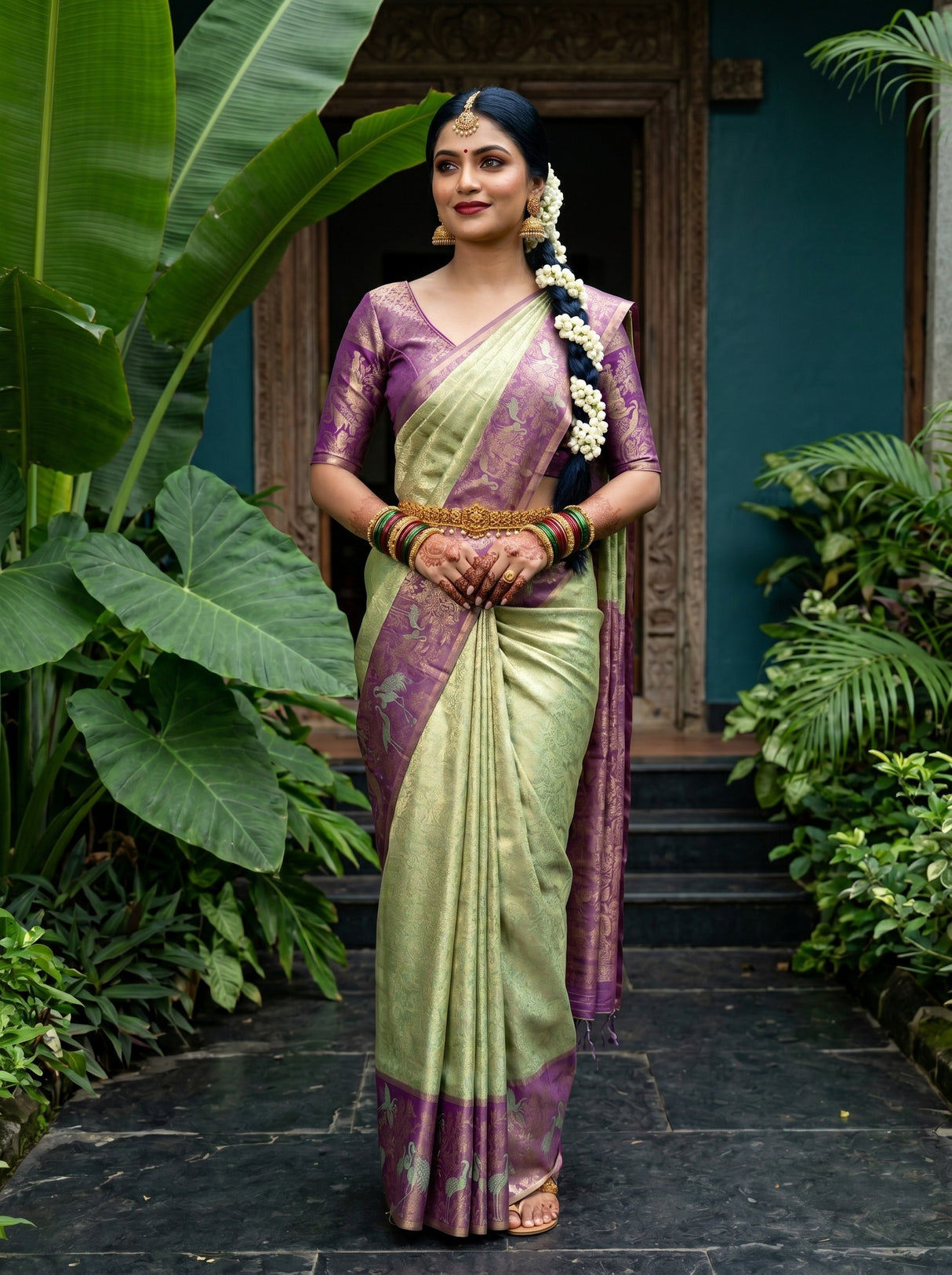 MIMOSA Saree Saree — front view on mannequin