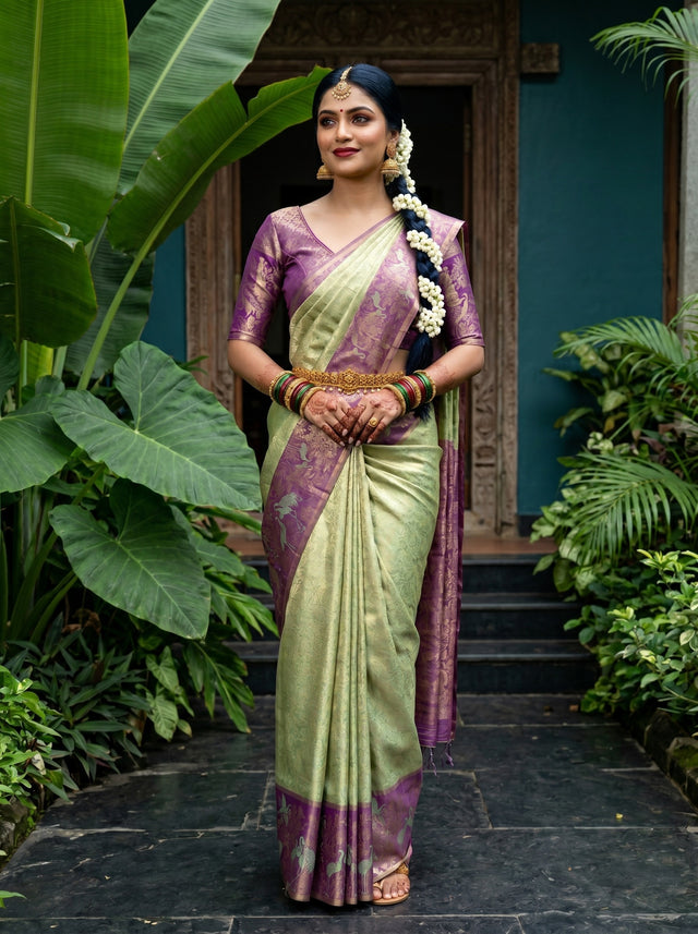 MIMOSA Saree Saree — front view on mannequin