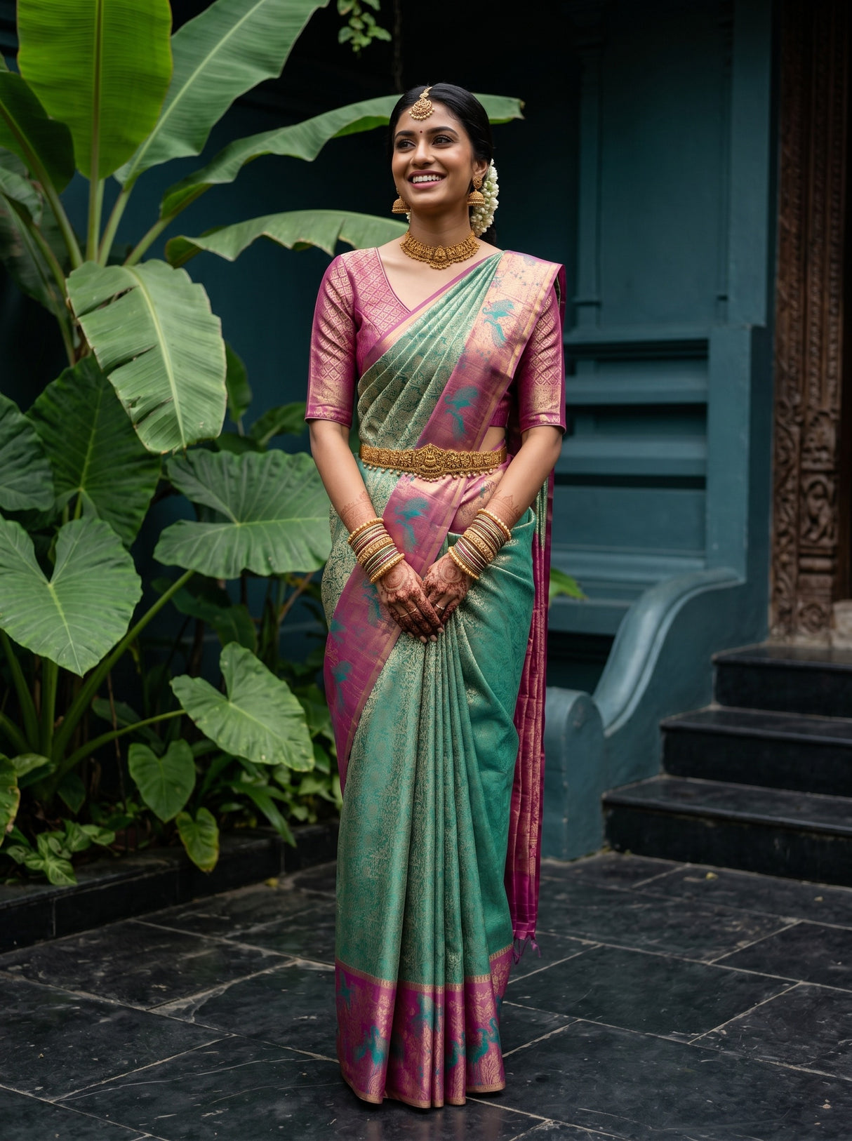 MIMOSA Saree Saree — front view on mannequin