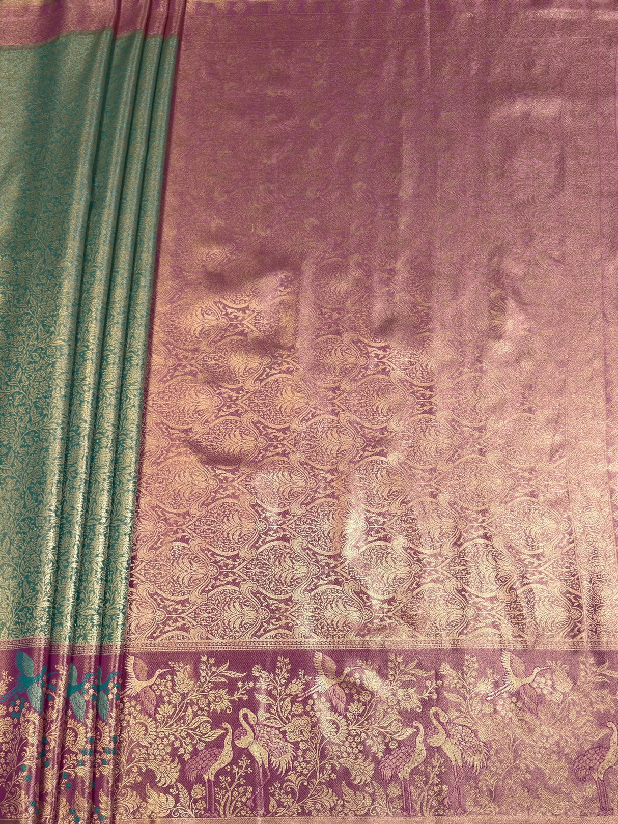 MIMOSA Saree Saree — pallu and zari work detail