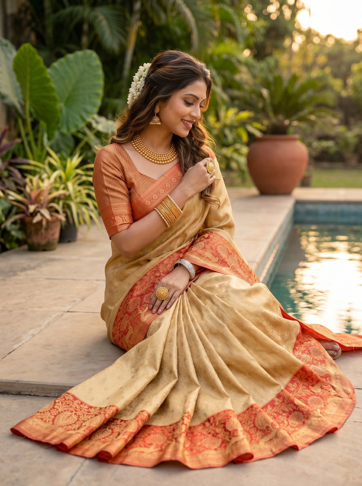 MIMOSA Saree Saree — pose 8 styling detail