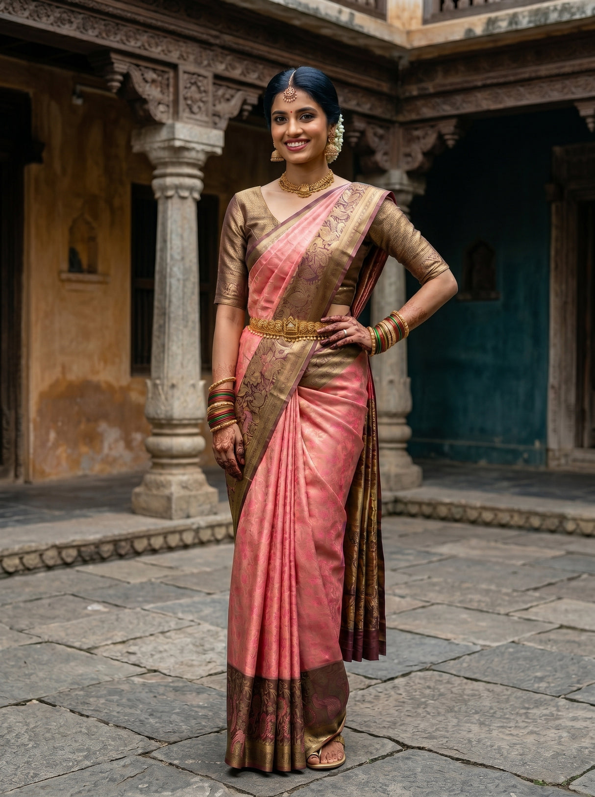 MIMOSA Saree Saree — pose 4 styling detail
