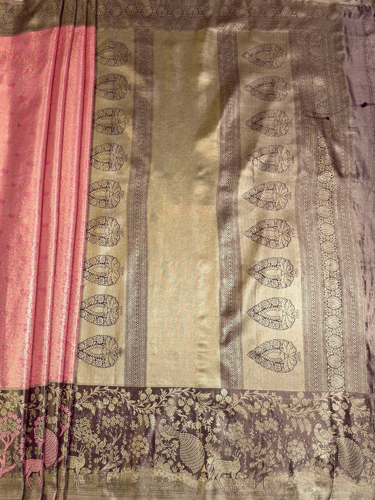 MIMOSA Saree Saree — pallu and zari work detail