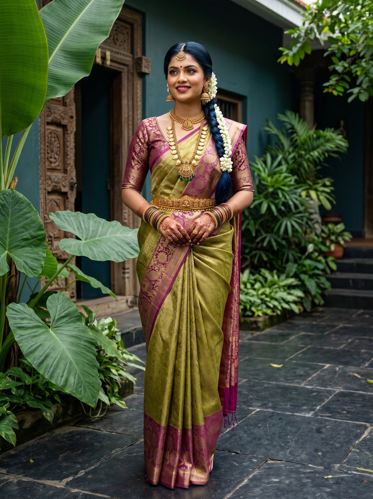 MIMOSA Saree Saree — front view on mannequin