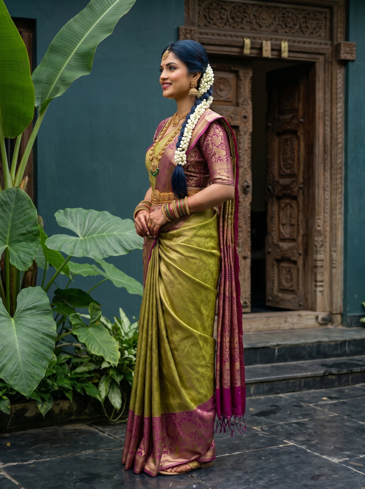 MIMOSA Saree Saree — pose 3 styling detail