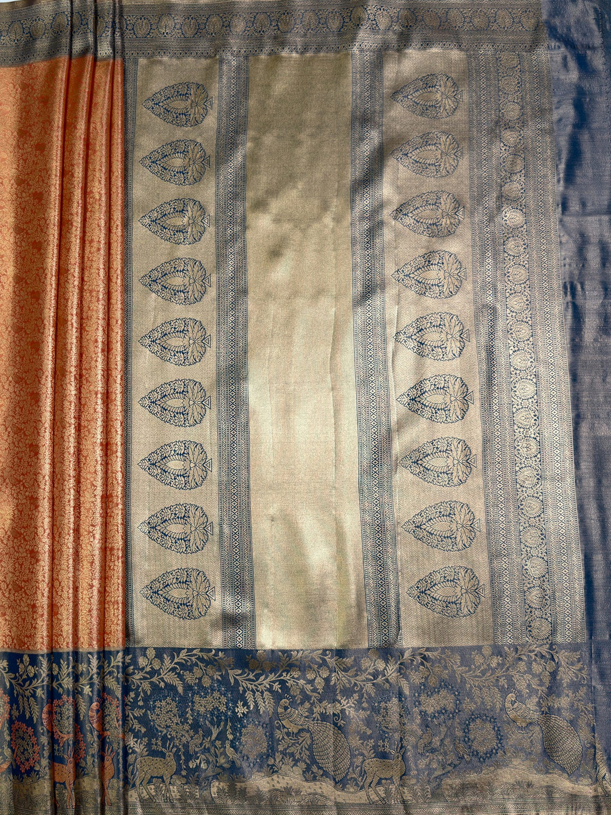 MIMOSA Saree Saree — pallu and zari work detail