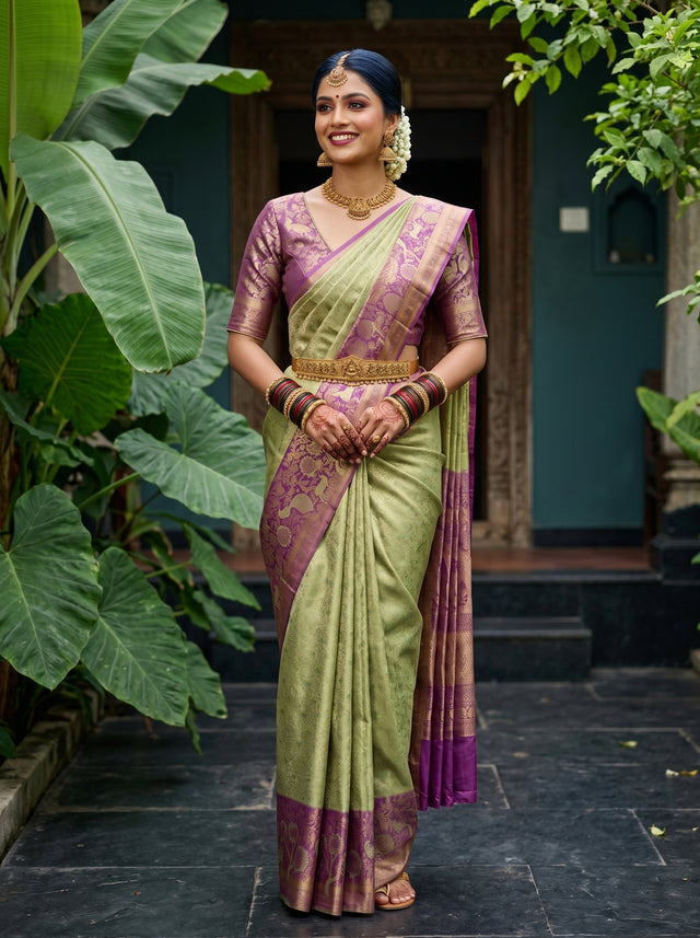 MIMOSA Saree Saree — front view on mannequin