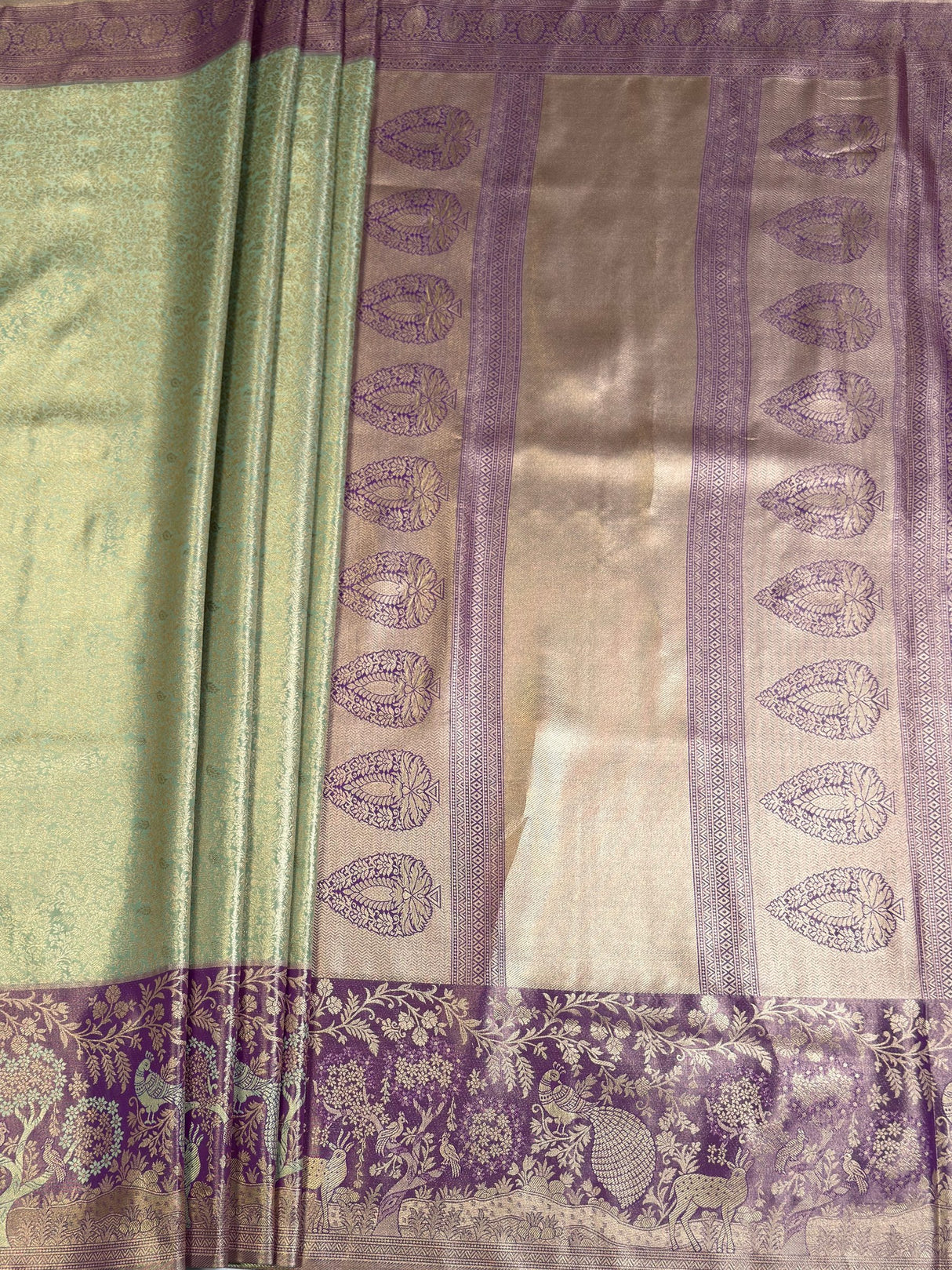 MIMOSA Saree Saree — pallu and zari work detail