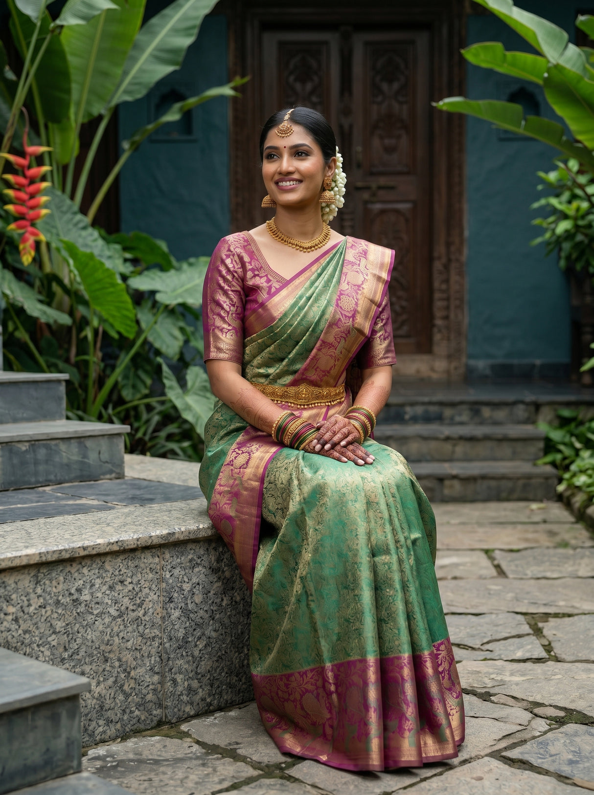 MIMOSA Saree Saree — pose 8 styling detail
