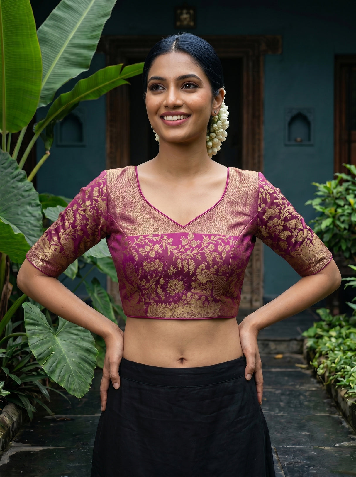 MIMOSA Saree Saree — blouse close-up