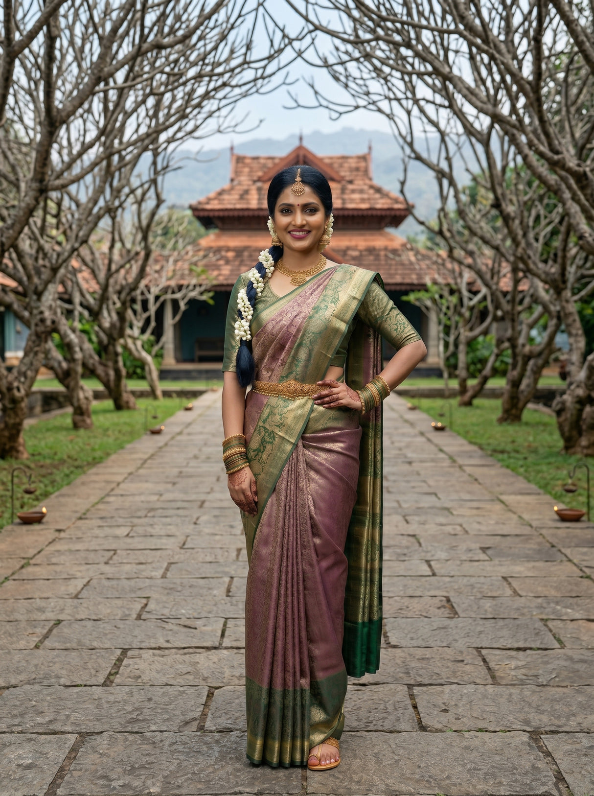 MIMOSA Saree Saree — pose 4 styling detail