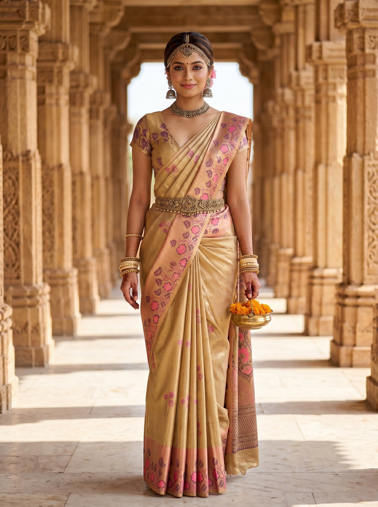 Gajari  Saree