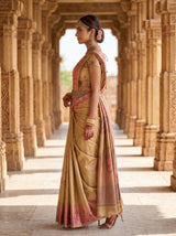 MIMOSA Gajari Saree Saree — pose 3 styling detail