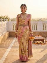 MIMOSA Gajari Saree Saree — pose 6 styling detail