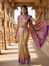MIMOSA Magenta Saree Saree — pose 5 styling detail