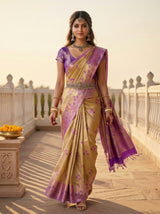 MIMOSA Magenta Saree Saree — pose 6 styling detail