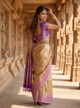 MIMOSA Magenta Saree Saree — pose 7 styling detail