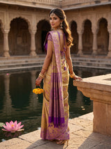 MIMOSA Magenta Saree Saree — pose 9 styling detail