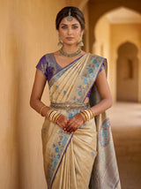 MIMOSA Navy Saree Saree — pose 10 styling detail