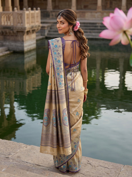 MIMOSA Navy Saree Saree — pose 2 styling detail