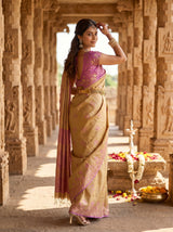 MIMOSA Pink Saree Saree — pose 7 styling detail