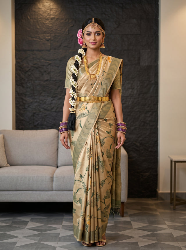 MIMOSA Saree Saree — front view on mannequin