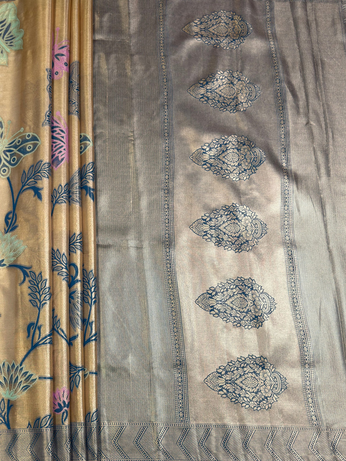 MIMOSA Saree Saree — pallu and zari work detail