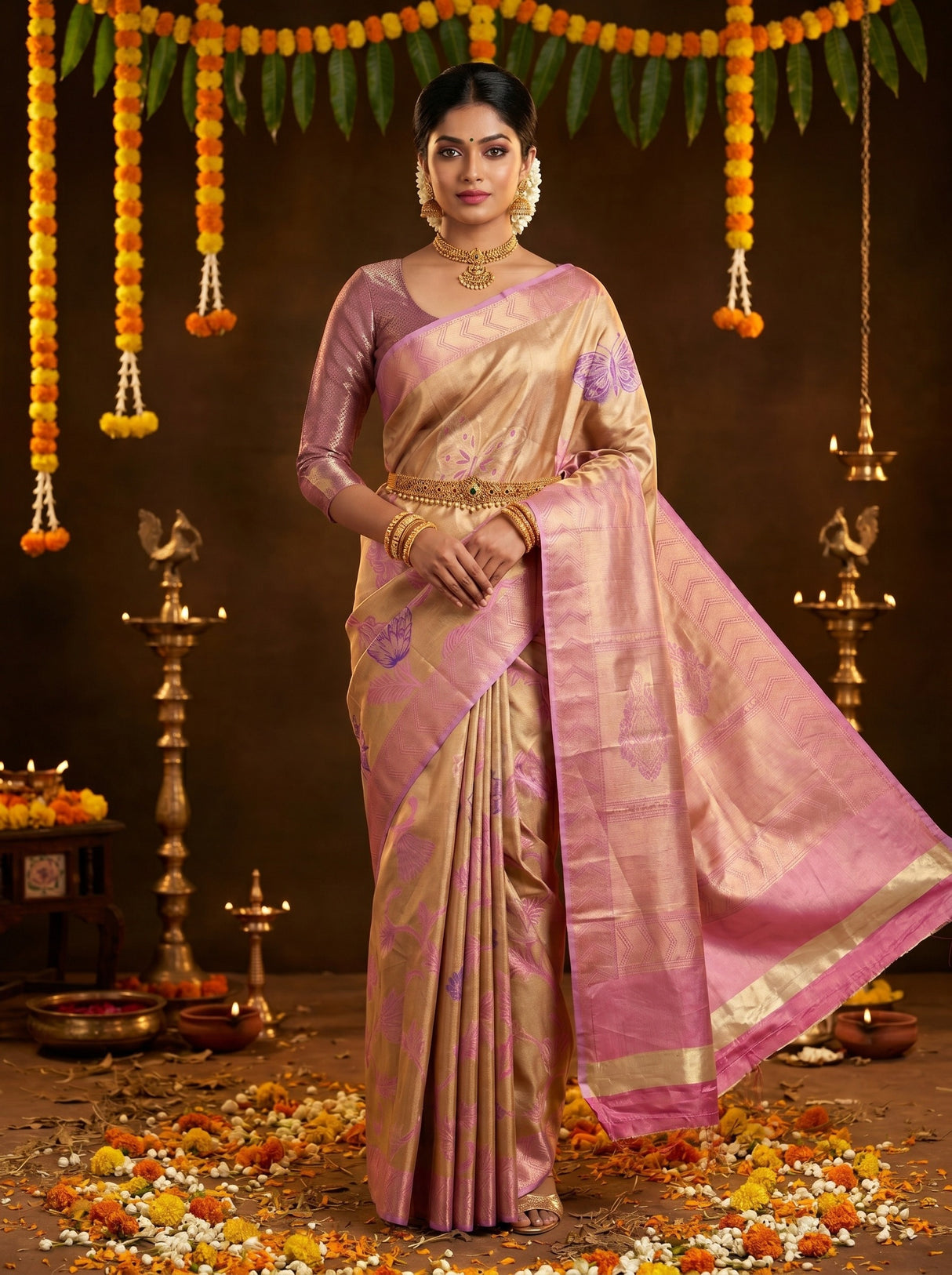 MIMOSA Saree Saree — front view on mannequin