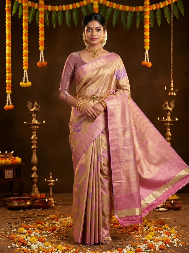 MIMOSA Saree Saree — front view on mannequin