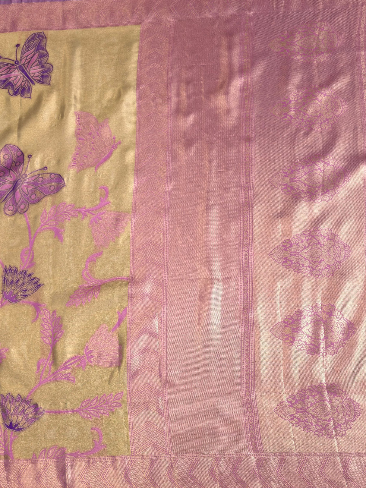 MIMOSA Saree Saree — pallu and zari work detail