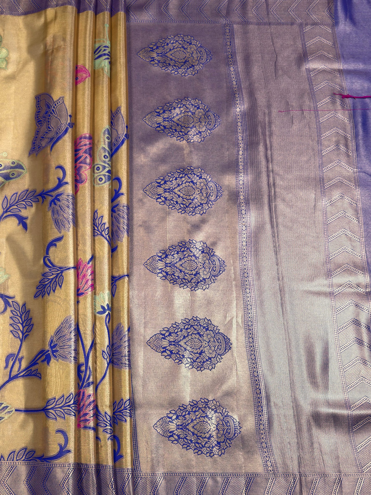 MIMOSA Saree Saree — pallu and zari work detail