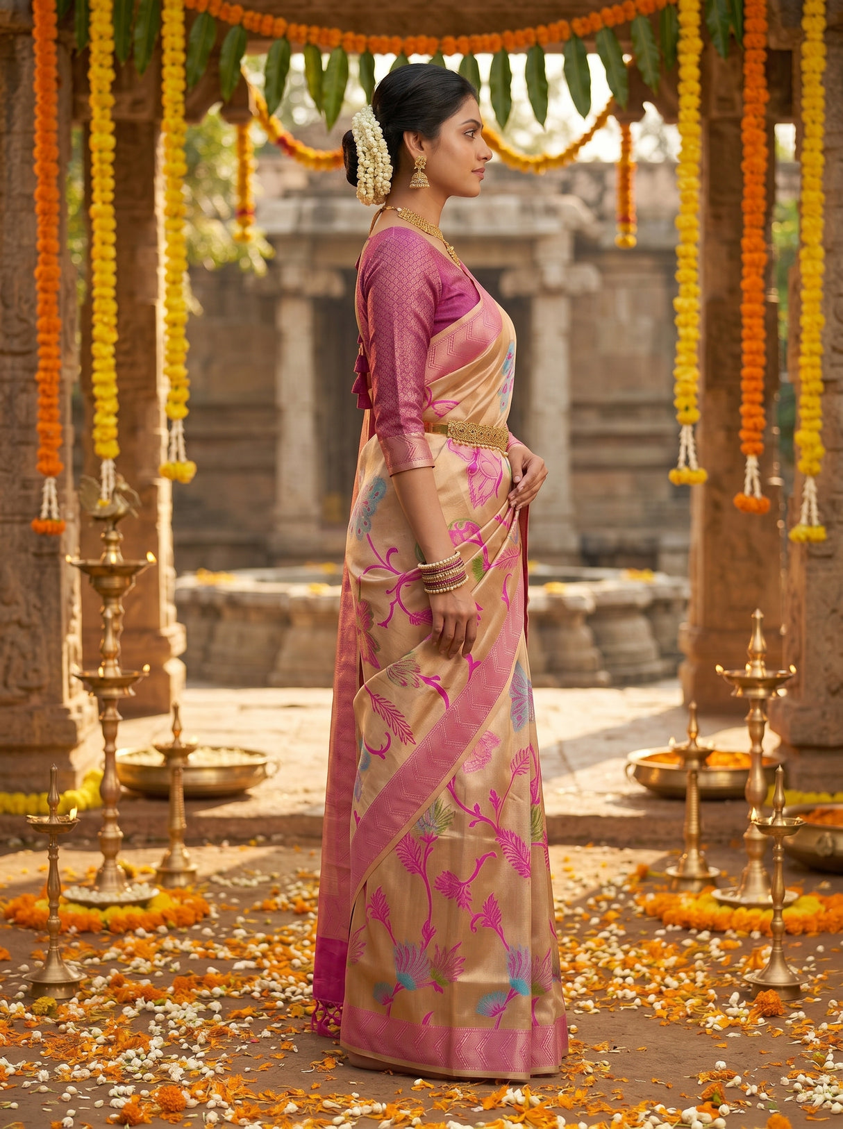 MIMOSA Saree Saree — pose 3 styling detail