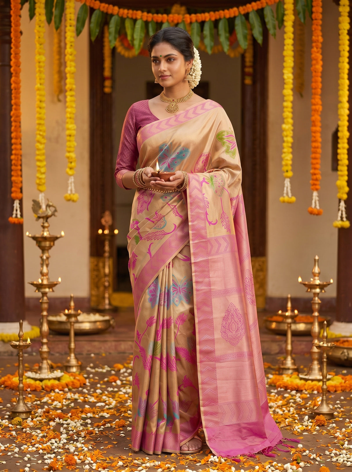 MIMOSA Saree Saree — pose 4 styling detail